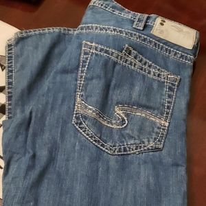 Mens silver brand jeans size 36x32
